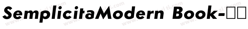SemplicitaModern Book字体转换